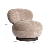 Richmond Interiors Jace Be Easy Sand Swivel Lounge Chair