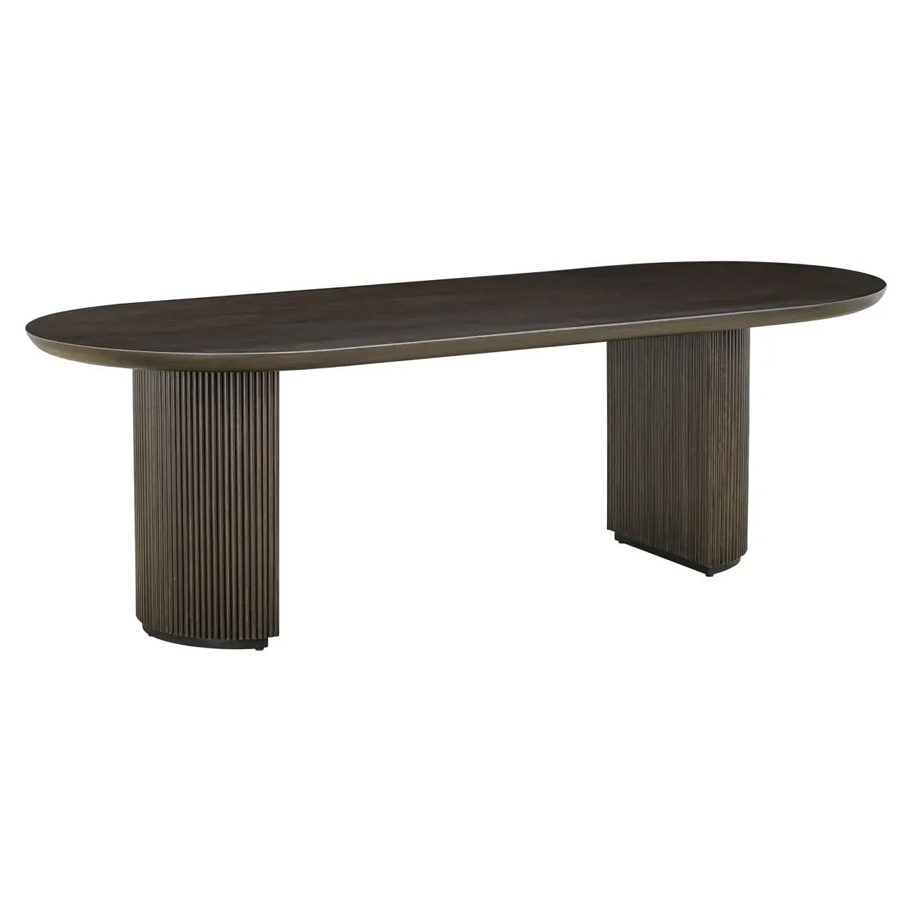 Richmond Interiors Kingston 280cm Dining Table in Brown