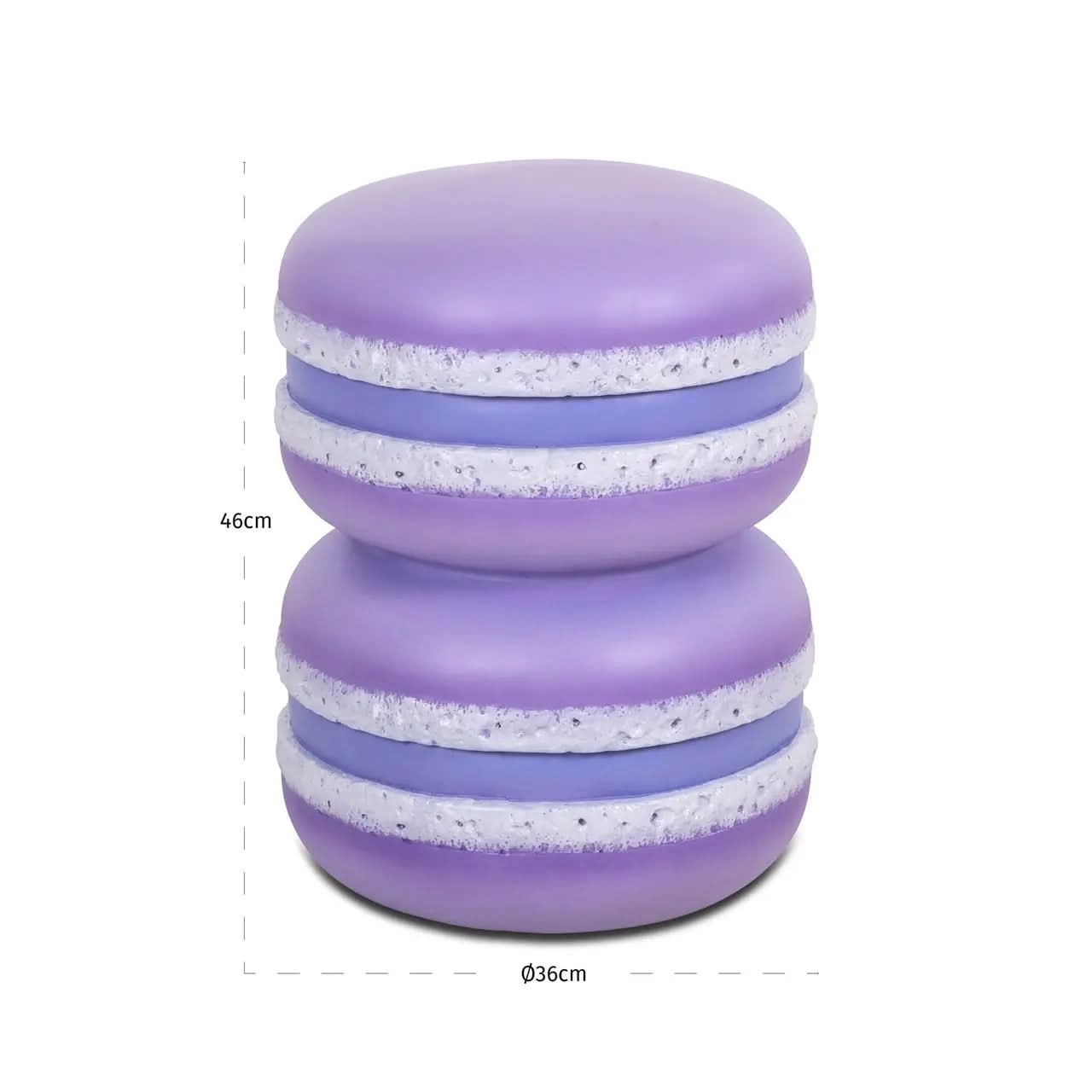 Richmond Interiors Macaron Purple End Table