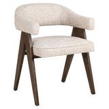 Richmond Interiors Mori Cream Tweed Dining Chair