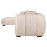 Richmond Interiors Novaro Cream Tweed Lounge Left Sofa