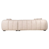 Richmond Interiors Novaro Cream Tweed Lounge Right Sofa