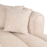 Richmond Interiors Novaro Cream Tweed Lounge Right Sofa