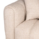 Richmond Interiors Novaro Cream Tweed Lounge Right Sofa