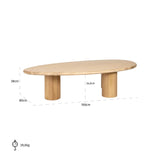Richmond Interiors Oakley Coffee Table in Natural Oak