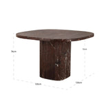 Richmond Interiors Orchid Burgundy Dining Table