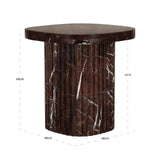 Richmond Interiors Orchid Burgundy End Table