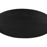 Richmond Interiors Rayford Black Oval 230cm Dining Table