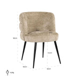 Richmond Interiors Stella Dining Chair in Desert Fusion