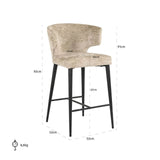 Richmond Interiors Taylor Counter Stool in Desert Fusion