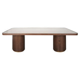 Richmond Interiors Willox Brown 235cm Dining Table with Glass Top