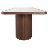 Richmond Interiors Willox Brown 235cm Dining Table with Glass Top