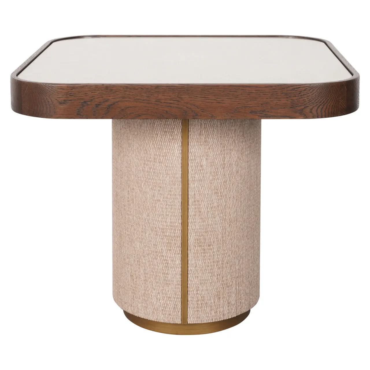 Richmond Interiors Willox Brown End Table with Glass