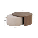 Richmond Interiors Windsor Walnut Coffee table (Set of 2) Pre Order Sept 2026