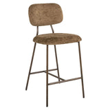 Richmond Interiors Xenia Counter Stool in Brandy Fusion (Set of 2)