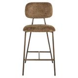 Richmond Interiors Xenia Counter Stool in Brandy Fusion (Set of 2)