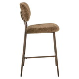 Richmond Interiors Xenia Counter Stool in Brandy Fusion (Set of 2)