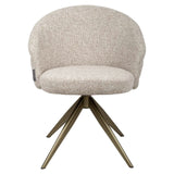Richmond Interiors Zendaya Cayenne Brown Swivel Dining Chair