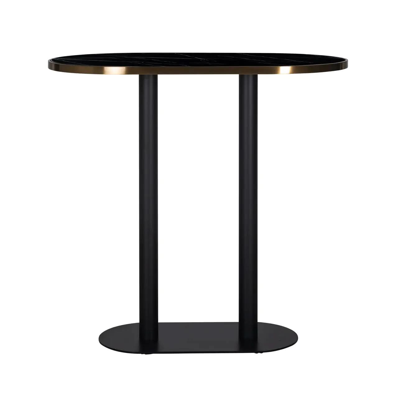 Richmond Interiors Zenza Oval Bar Table in Black