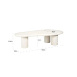 Richmond Interiors Bloomstone 160CM Coffee Table