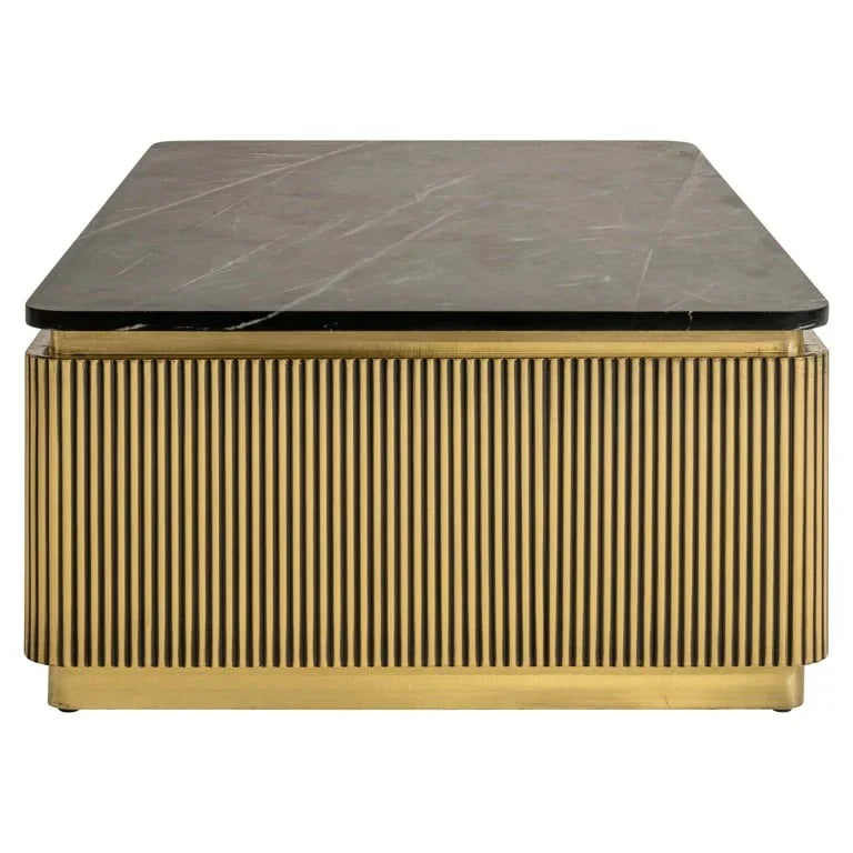 Richmond Interiors Ironville Rectangular Golden Coffee Table