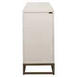 Richmond Interiors Whitebone Brass 4 Door Sideboard