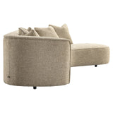 Richmond Interiors Romero Sand Tweed Ottoman Right Hand Sofa