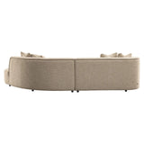 Richmond Interiors Romero Sand Tweed Ottoman Right Hand Sofa