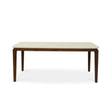 Ronda 180cm Italian Walnut & Travertine Ceramic Marble Dining Table