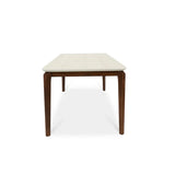 Ronda 180cm Italian Walnut & Travertine Ceramic Marble Dining Table