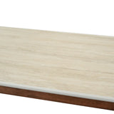 Ronda 180cm Italian Walnut & Travertine Ceramic Marble Dining Table