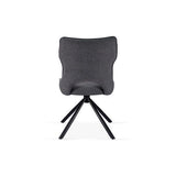 Fairmont 360 Swivel Fabric Dining Chairs - Pairs - 2 Colours