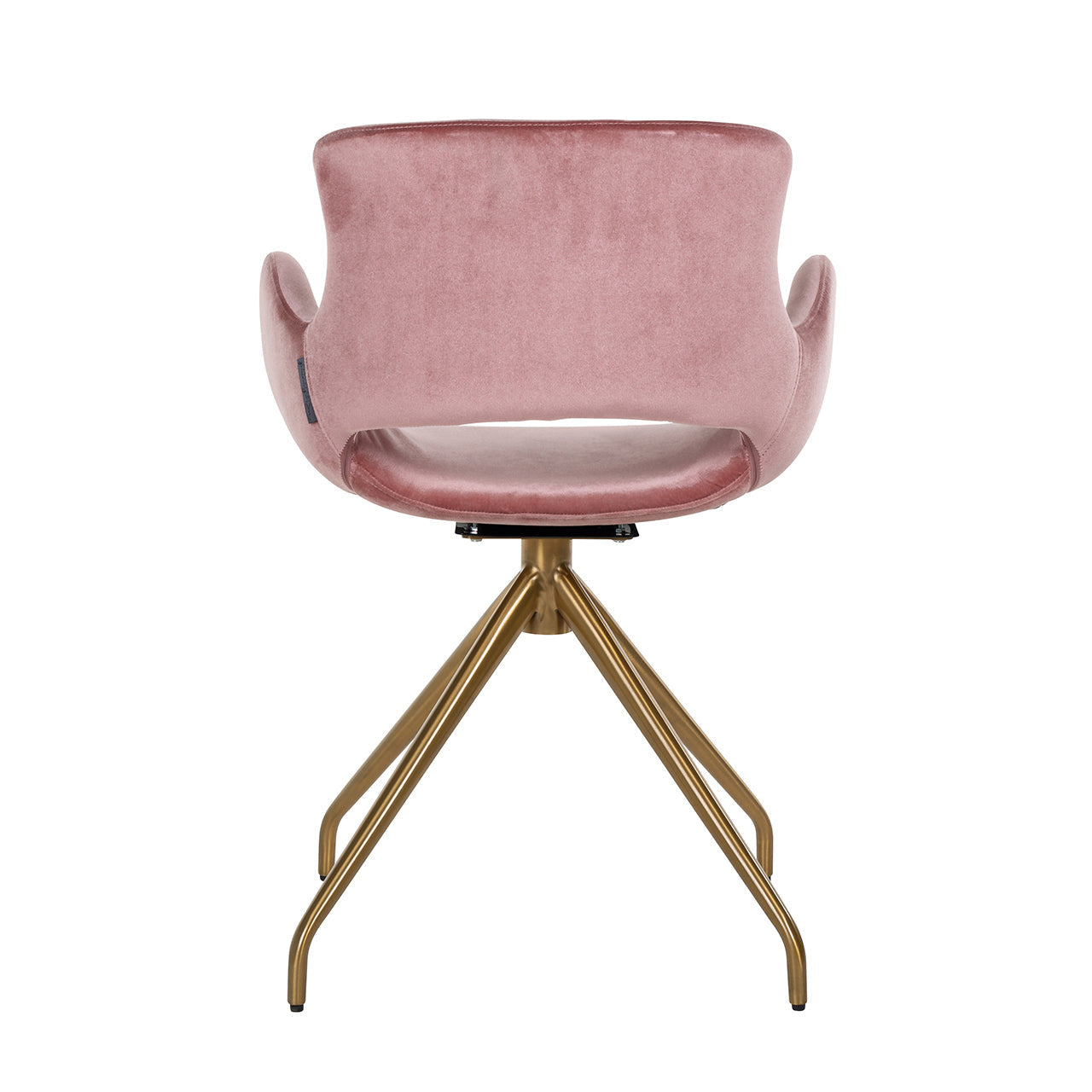 Richmond Chair Sierra Blush Velvet Swivel-Belmont Interiors