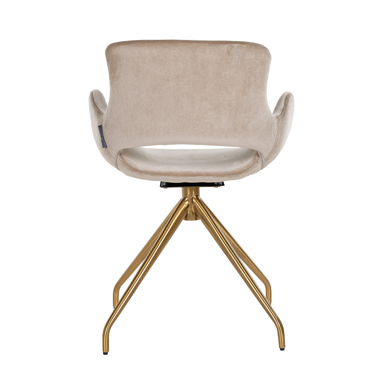 Richmond Chair Sierra Sand Velvet Swivel-Belmont Interiors
