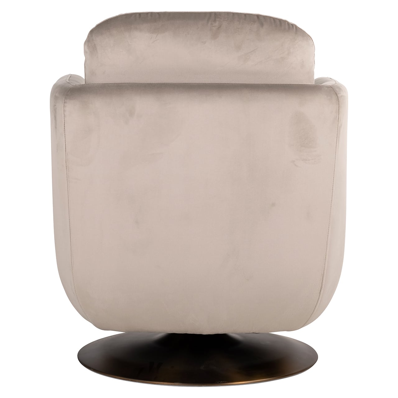 Richmond Interiors Turner Taupe Khaki Velvet Swivel Armchair
