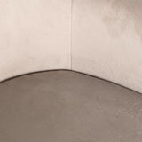 Richmond Interiors Fay Taupe Khaki Velvet Bucket Chair