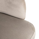Richmond Interiors Amphara Taupe Khaki Velvet Bucket Chair