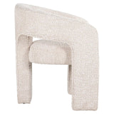 Richmond Interiors Belle Lovely Cream Boucle Fabric Dining Chair