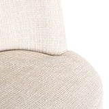 Richmond Interiors Stella Niagara Cream Chenille Rounded Back Dining Chair
