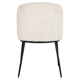 Richmond Interiors Elvi Cream Chenille Dining Chair