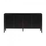 DI Designs Abberley Black Oak Wood Ribbed Sideboard