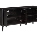 DI Designs Abberley Black Oak Wood Ribbed Sideboard