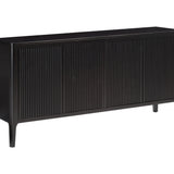 DI Designs Abberley Black Oak Wood Ribbed Sideboard