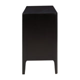 DI Designs Abberley Black Oak Wood Ribbed Sideboard