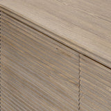 DI Designs Wickham Natural Oak Wood Ribbed Sideboard