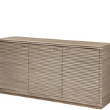 DI Designs Wickham Natural Oak Wood Ribbed Sideboard