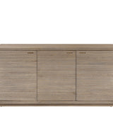 DI Designs Wickham Natural Oak Wood Ribbed Sideboard