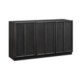 DI Designs Huddington Black Panelled Wood Sideboard
