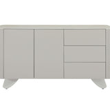 Nova Cream Ceramic Marble 150CM 2 Door 3 Drawer Sideboard Cream Legs