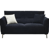 The Albany Luxury Black Boucle Fabric 2 Seater Sofa